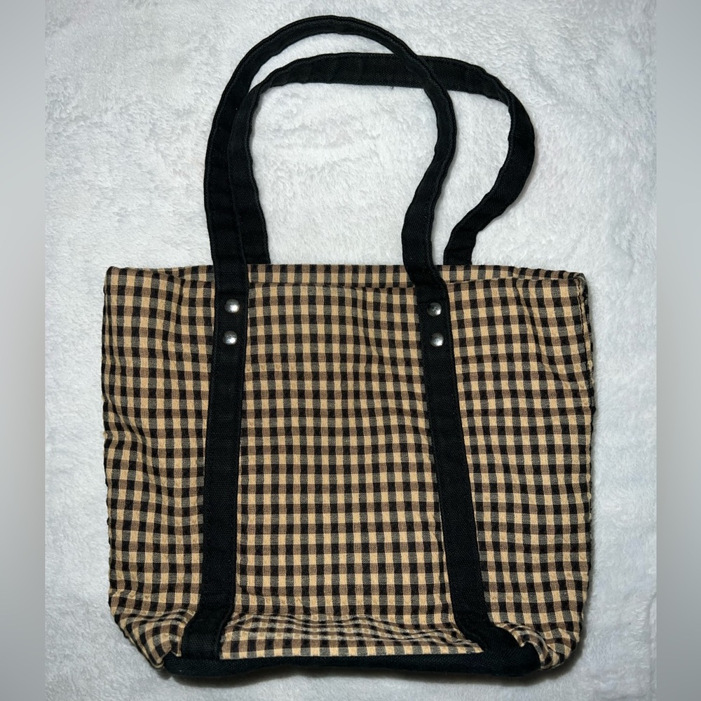 Longaberger plaid small tote bag - Picture 3 of 8